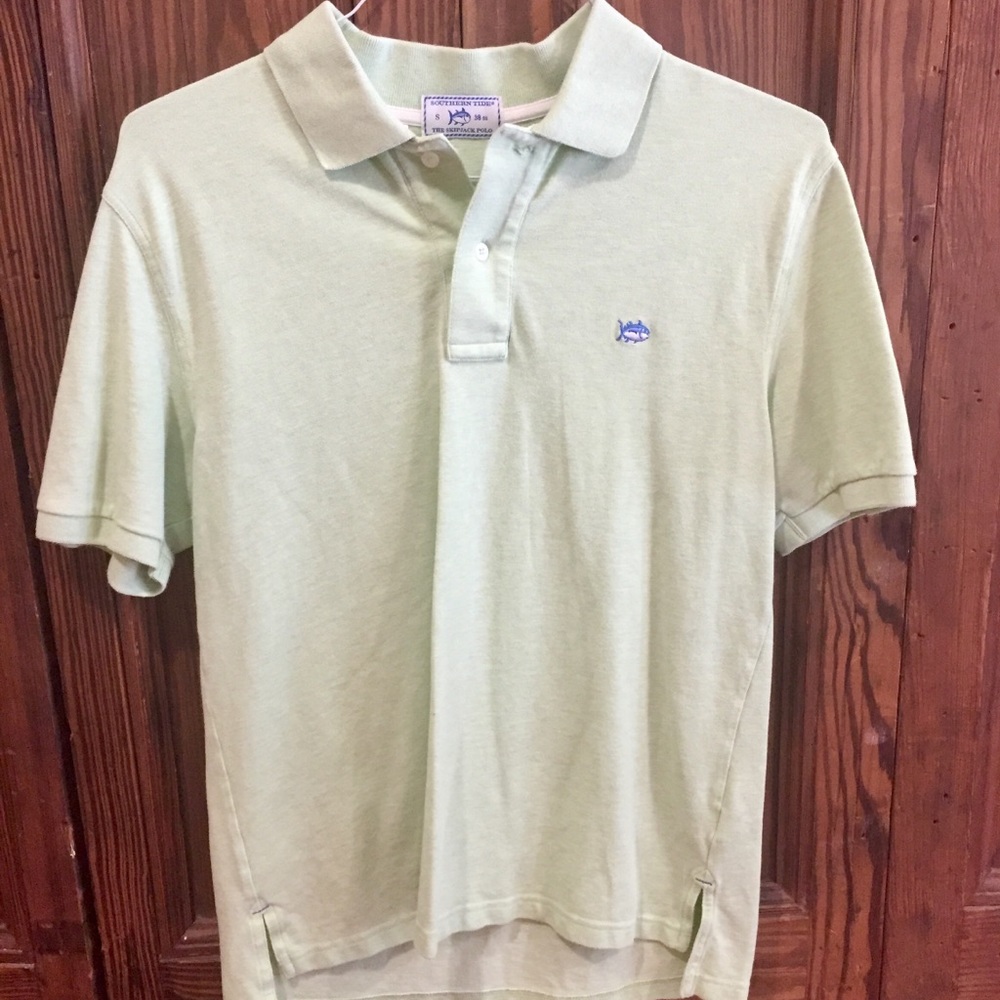 Southern Tide SkipJack Light Green Polo